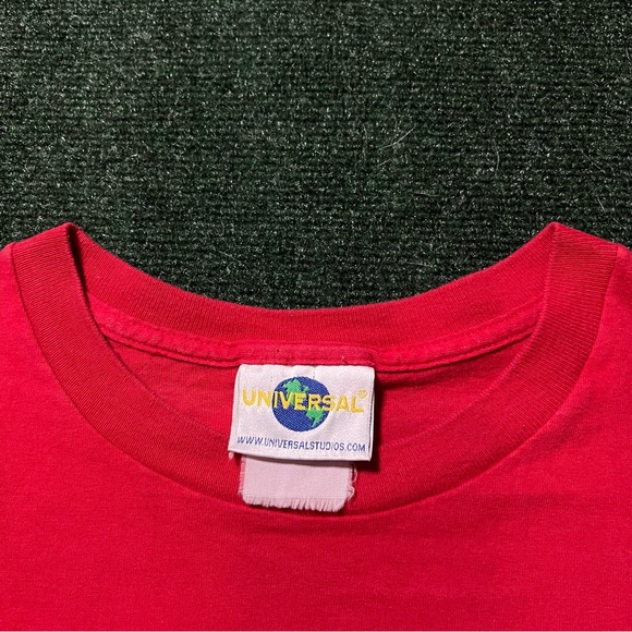 Vintage 90s Islands Of Adventure Universal Studios Red T Shirt Size XL 24.5X29 - Picture 2 of 5